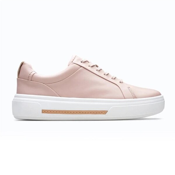 Clarks Women's Hollyhock Walk Sneakers Rose Leather UK 4