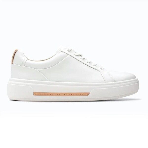 Clarks Women's Hollyhock Walk Sneakers Off White Leather UK 8