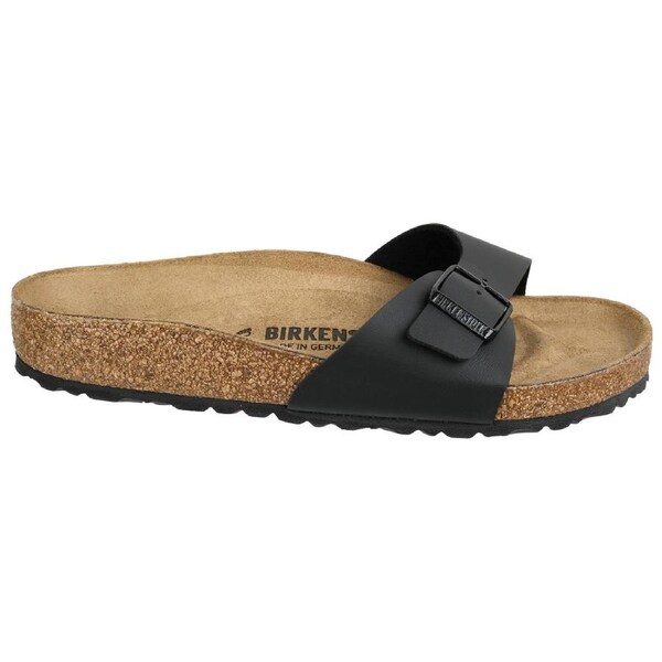 Birkenstock Unisex Madrid Birko-Flor Regular Fit Sandals Black 40