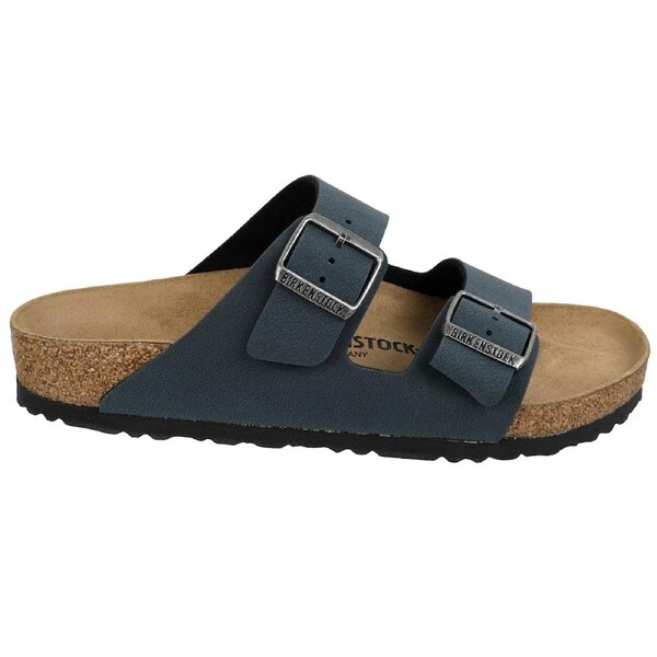 Birkenstock Unisex Arizona BirkiBuc Regular Fit Sandals Basalt 44