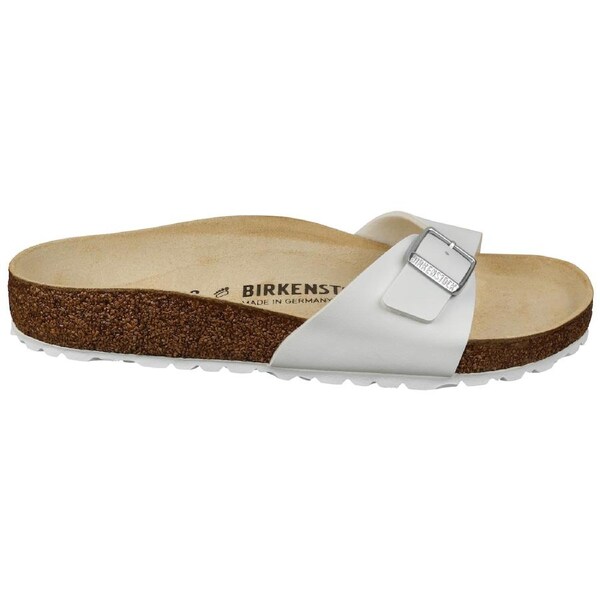 Birkenstock Unisex Madrid Birko-Flor Regular Fit Sandals White 42