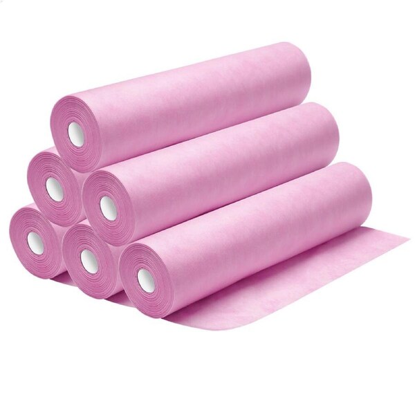 ALFORDSON Massage Table 3 Fold 65/75/85cm Foldable Portable Bed Aluminium Desk 300x Disposable Sheets - Pink