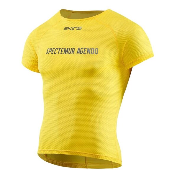 SKINS Compression Men's Cycling Activewear Short Sleeve Baselayer Zest S