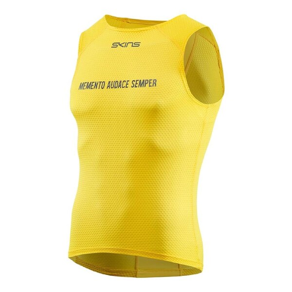 SKINS Compression Men's Cycling Activewear Sleeveless Baselayer Zest M