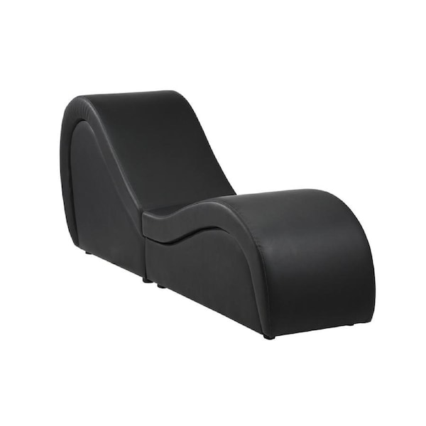 Oikiture Tantra Chair Sofa Couch Love Seat Chaise Lounge Couples Yoga Bed Stool Black