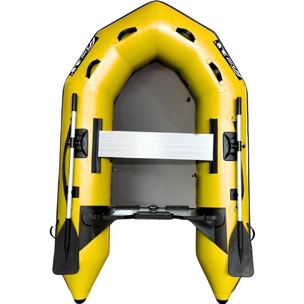 2.3M/3.0M/3.6M Inflatable Boat Dinghy Tender Pontoon Rescue & Dive Boat Fishing Boat with High-quality 3-layer 1.2mm PVC Hard Air-Deck Floor Yellow / IN-STORE PICKUP - 2.3M Boat