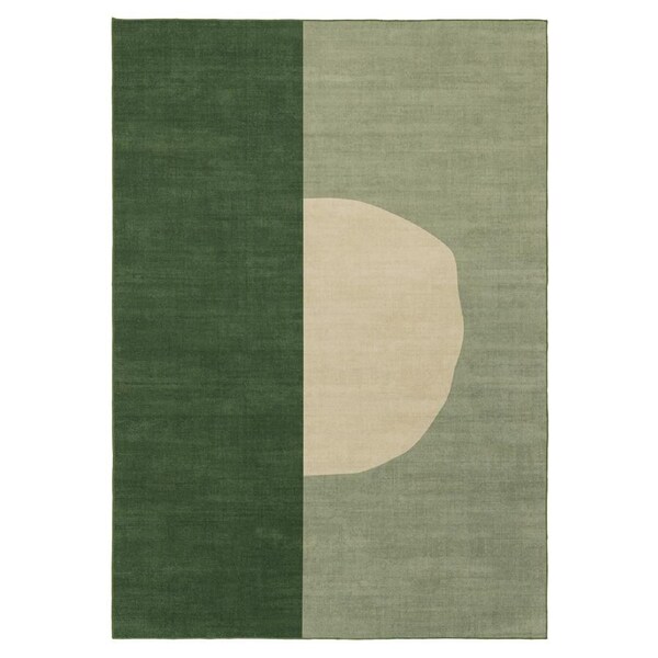 Loopsie Barrio Green and Cream Washable Rug 230cm x 160cm