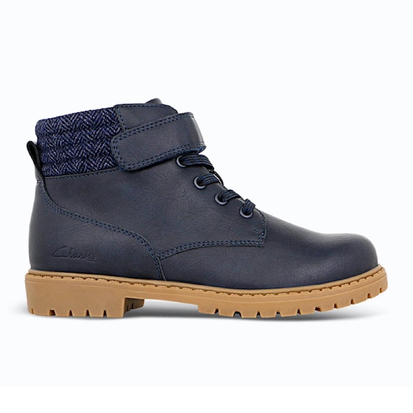 Clarks Kids Ranger Junior Navy Standard Fit EU Kid's 25
