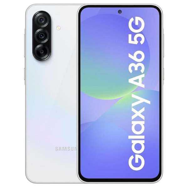 Samsung Galaxy A36 (Dual SIM 8GB RAM 256GB 5G) Awesome White