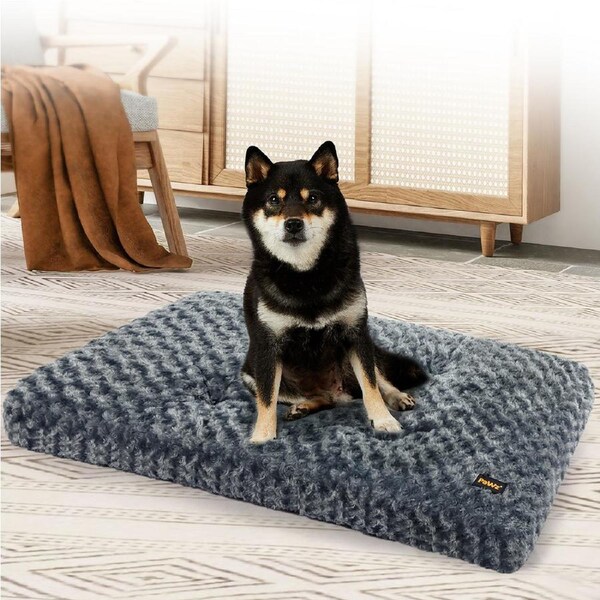 Pawz Dog Bed Pet Calming Washable Soft Warm Plush Mattress Cushion Extra Large 36'' (88cm x 55cm x 8cm)
