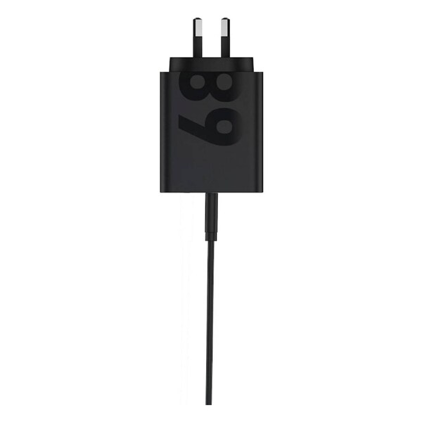 Motorola 68W Wired USB-C Wall Charger with 1m Cable - Black Black