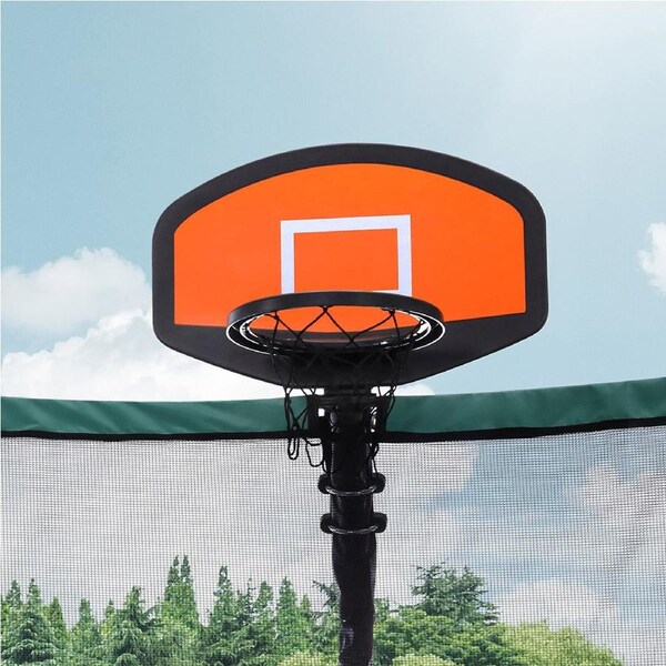 Centra Trampoline 8ft/10ft/12ft with Ladder Enclosure Optional Basketball Hoop – AU Safety Compliant Basketball Set