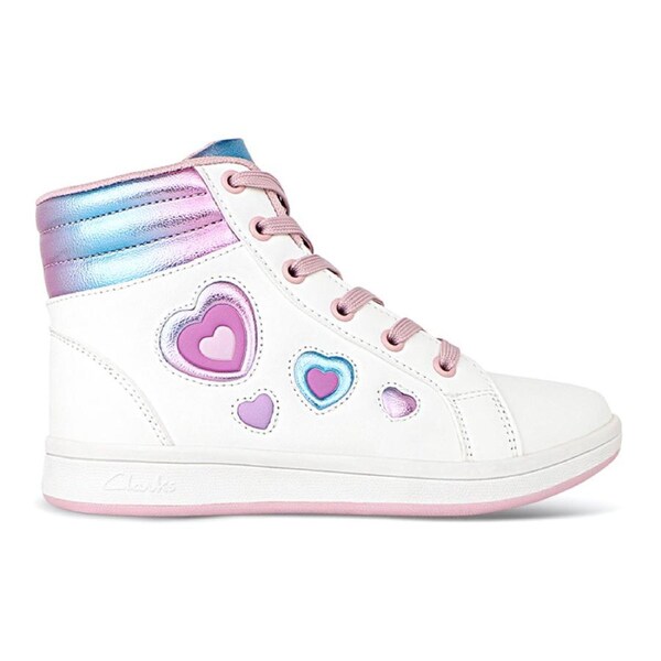 Clarks Kids Dayana Sneakers White Standard+ Fit EU Kid's 29