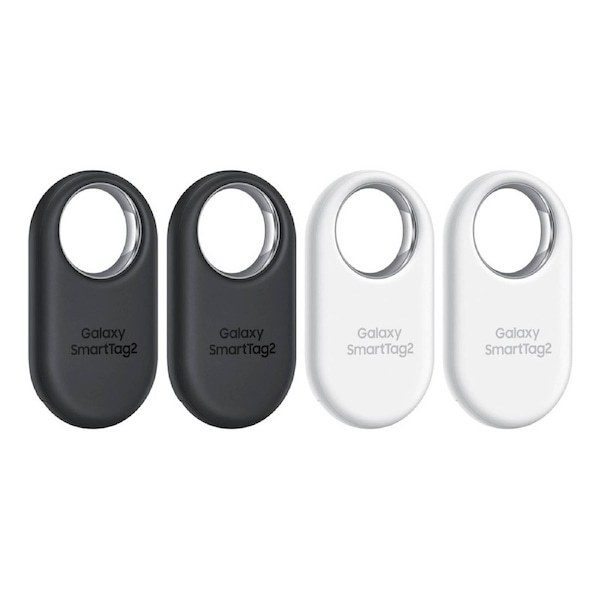 Samsung Smart Tag2 Bluetooth Tracker 4 Pack - Black/White Black