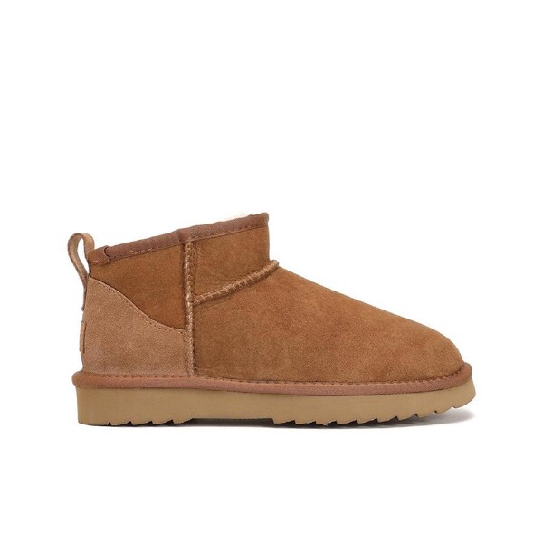 Yellow Earth Unisex Classic Ultra Mini Ugg Boots Chestnut M10/W11