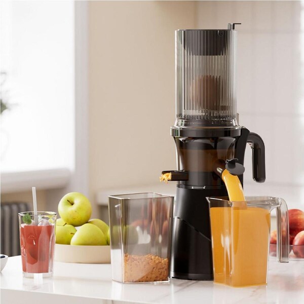 Spector 1L 200W Slow Juicer Cold Press Fruit & Vegetable Extractor Black