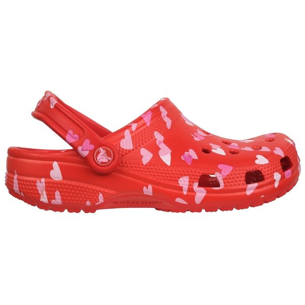 Crocs Unisex Classic V-Day Clogs Cherry Red (US M4/W6-M8/W10) US M7/W9