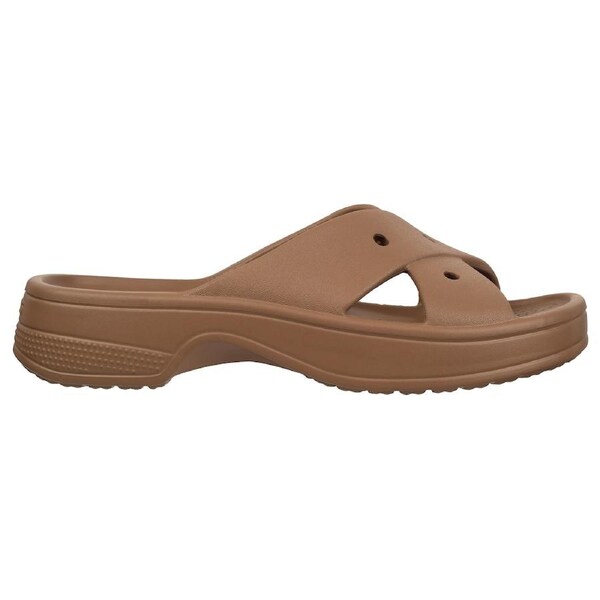 Crocs Women's Classic Cross Strap Sandals Milk Chocolate US W8