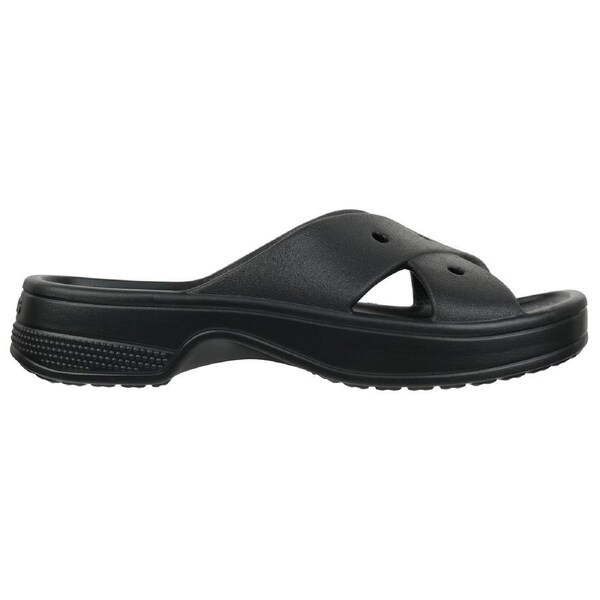 Crocs Women's Classic Cross Strap Sandals Black US W6