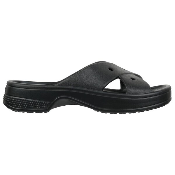 Crocs Women's Classic Cross Strap Sandals Black US W8