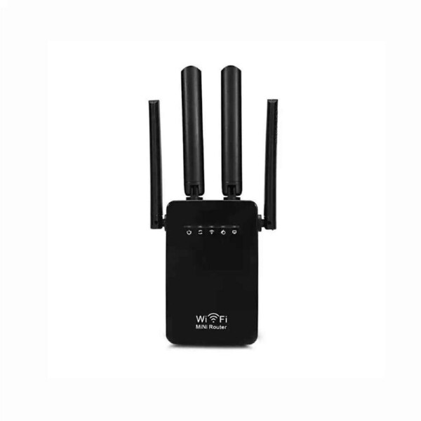 1200Mbps Wireless WiFi Extender Repeater Router Range Signal Booster Black