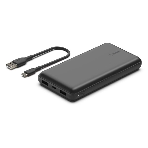 Belkin BoostCharge 20,000 mAh 15W Power Bank - Black Black