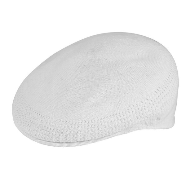 KANGOL Tropic Ventair 504 Ivy Cap 0290BC Summer Flat Driving Hat in White M