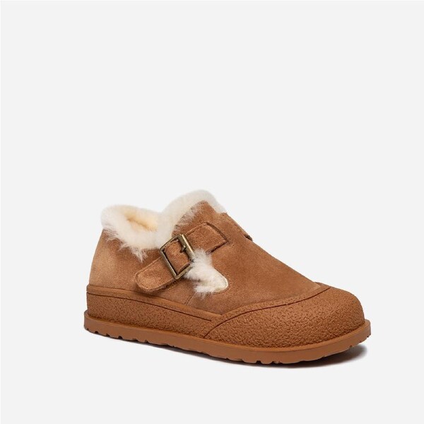Ugg Kids Shearling Mary Janes EU35 / AU2/3 / 210mm / Chestnut
