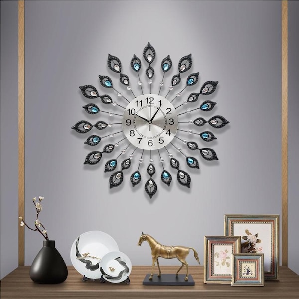Artiss Wall Clock Large Modern Vintage Metal Luxury Art Home Decor 60/80CM Northern European-60CM