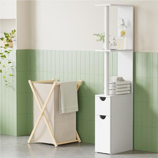 4 Tpyes Artiss Bathroom Storage Cabinet Shelf Toilet Cupboard Wall Mirror Laundry 30x16x118cm