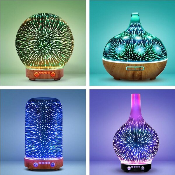 4-In-1 3D Devanti Aromatherapy Diffuser Aroma Essential Oils Ultrasonic Air Humidifier 240ml