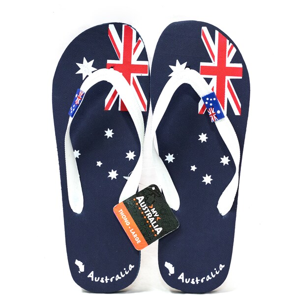 Australia Day Flag Thongs Large Each