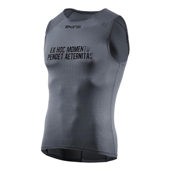 SKINS Compression Men's Cycling Activewear Sleeveless Baselayer Charcoal XS