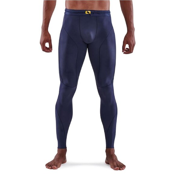 Skins Men's Series-5 Gym/Running Long Tight Navy Blue LL