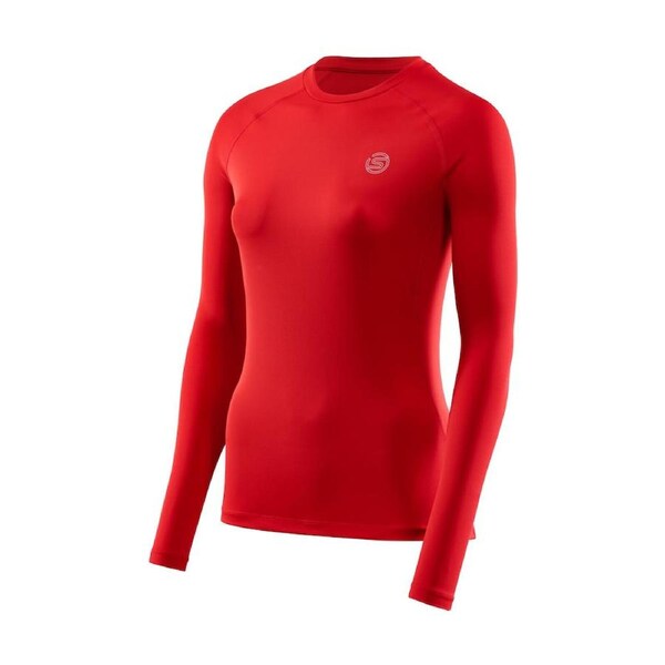 Skins Women's Series-2 Gym Clothing Long Sleeve Top Red L
