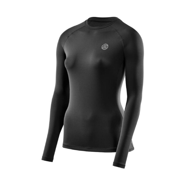 Skins Women's Series-2 Gym Clothing Long Sleeve Top Black XS