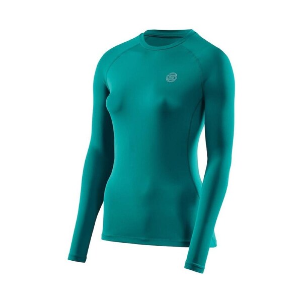Skins Women's Series-2 Gym Clothing Long Sleeve Top LT Teal M