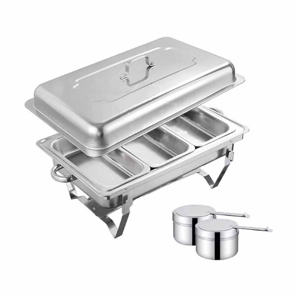 Insulated Food Warmer Bain Marie Food Warmer Buffet Warmer Chafing Dish 3x3L