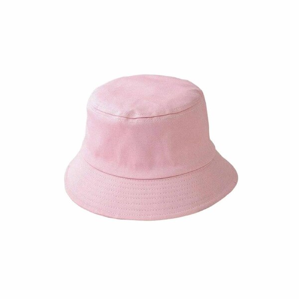 Outdoor Bucket Hat Camping Cotton Beach Unisex Fishing Hiking Women Sports Sun Pink