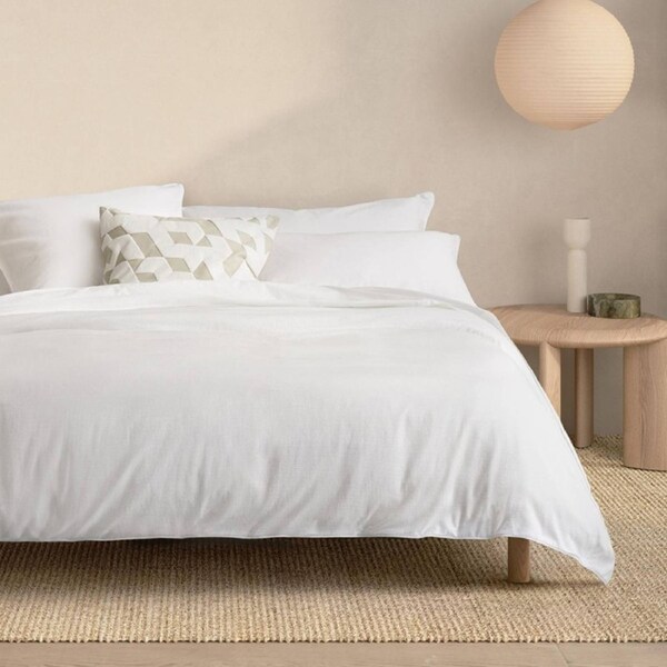 Sheridan Luxury Marlo Soft Cotton Quilt Cover Set White King