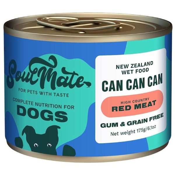 SoulMate Can Can Can High Country Red Meat Wet Dog Food 175g