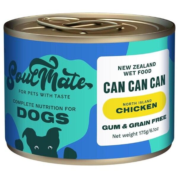 SoulMate Can Can Can North Island Chicken Wet Dog Food 175g