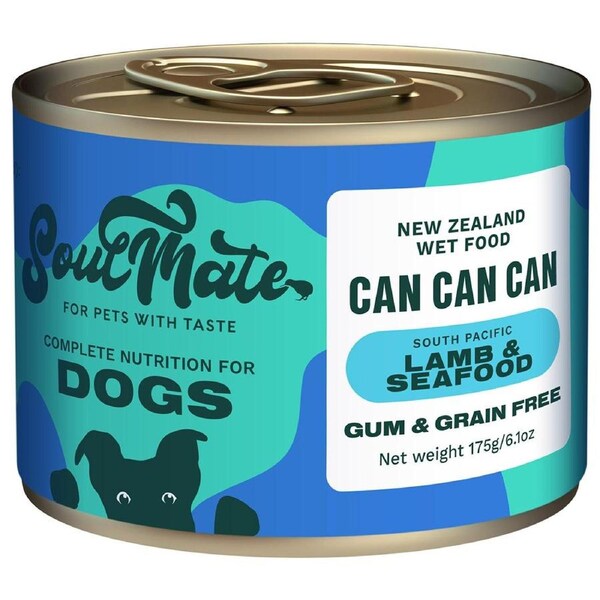 SoulMate Can Can Can South Pacific Lamb & Seafood Wet Dog Food 175g
