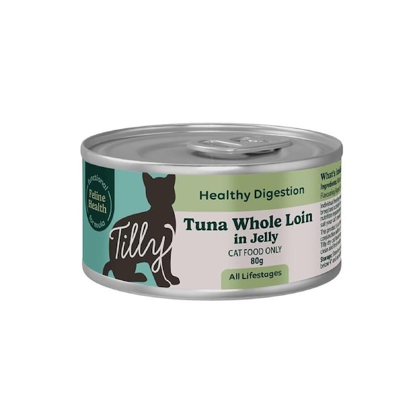 Tilly Functional Formula Healthy Digestion Tuna in Jelly Wet Cat Food 80g 80g