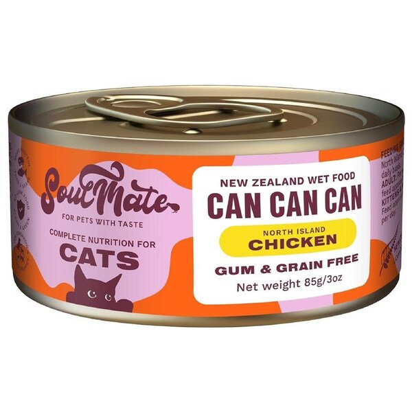 SoulMate Can Can Can North Island Chicken Wet Cat Food 85g