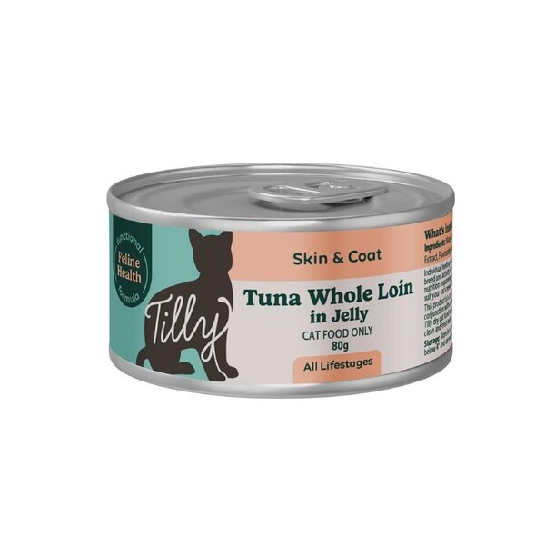 Tilly Functional Formula Skin & Coat Tuna in Jelly Wet Cat Food 80g 80g