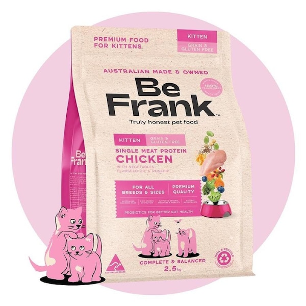 Be Frank Grain Free Kitten Chicken Dry Cat Food 2.5kg 2.5kg