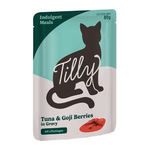 Tilly Indulgent Meals Tuna & Goji Berries in Gravy Wet Cat Food 80g 80g