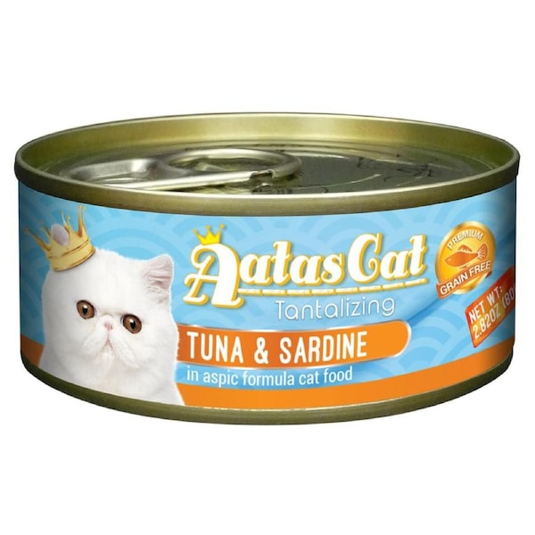 Aatas Tantalizing Tuna & Sardine in Jelly Wet Cat Food 80g