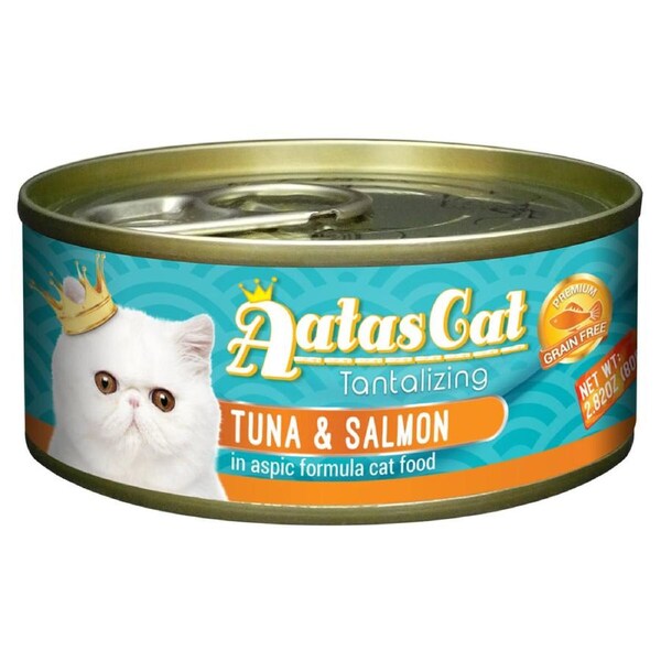 Aatas Tantalizing Tuna & Salmon in Jelly Wet Cat Food 80g 80g